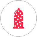 Skore strawberry condom has 1500+ Dots