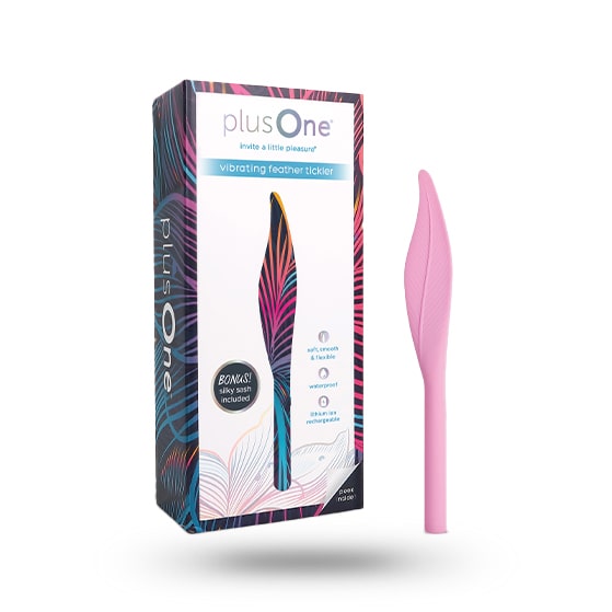 Plusone Vibrating Feather Tickler