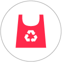 Male massager Includes A REPREVE® Fabric Bag For Storage That Is Made Of 100% Recycled Ocean Plastic.