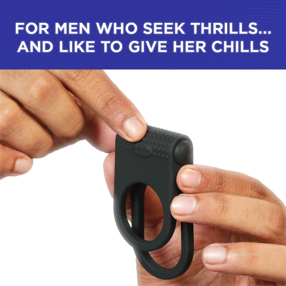 Skore Thrills Dual Strap Vibrating Ring 2 Skore Thrills Dual Strap Vibrating Ring 2