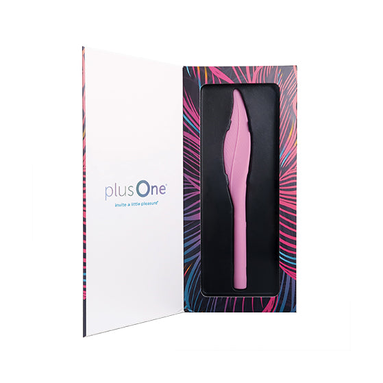 Plusone vibrating feather tickler for her
