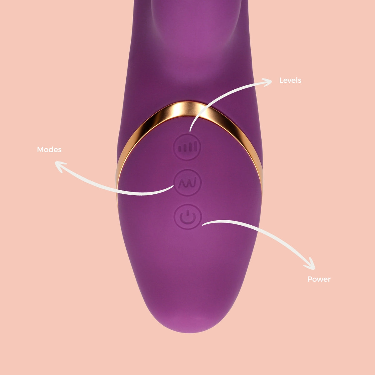 Rabbit Vibrator with 3 Up-and-Down Moving Rings Rabbit Vibrator with 3 Up-and-Down Moving Rings