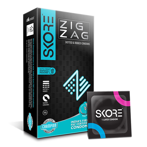 Skore zig-zag condoms