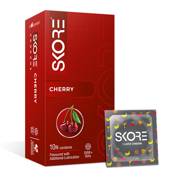 Skore Cherry Flavoured Condom Skore Cherry Flavoured Condom