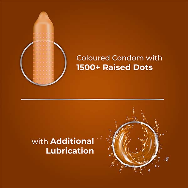 Buy Skore Dotted Chocolate Flavored Condoms