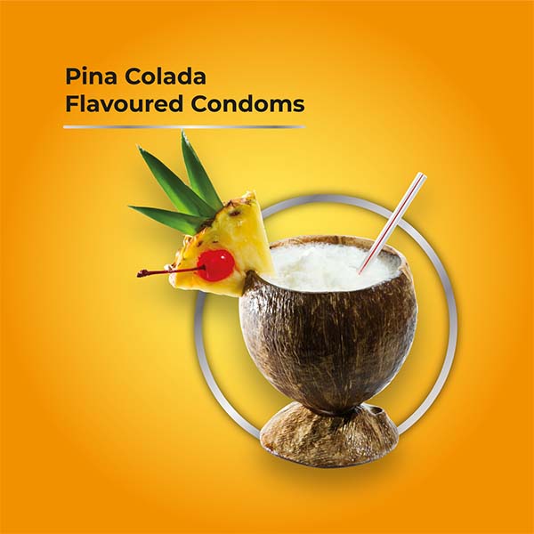 Pinacolada Flavoured Condoms Pinacolada Flavoured Condoms