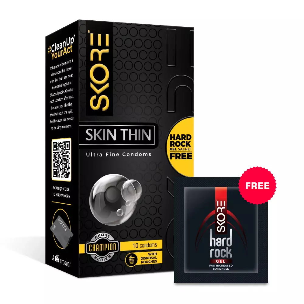 Skin Thin Condoms 1 pack (10pcs) Skore