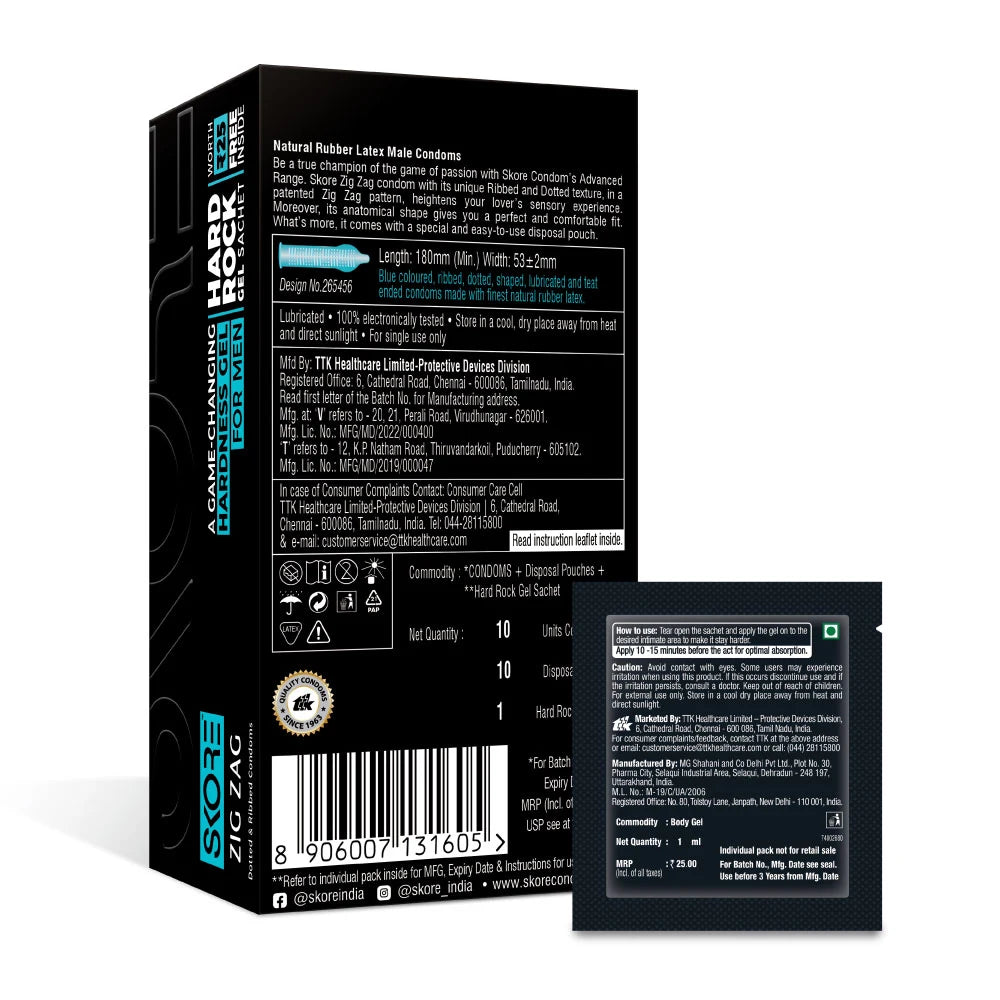 Buy Skore Zig Zag & Hard Rock Gel