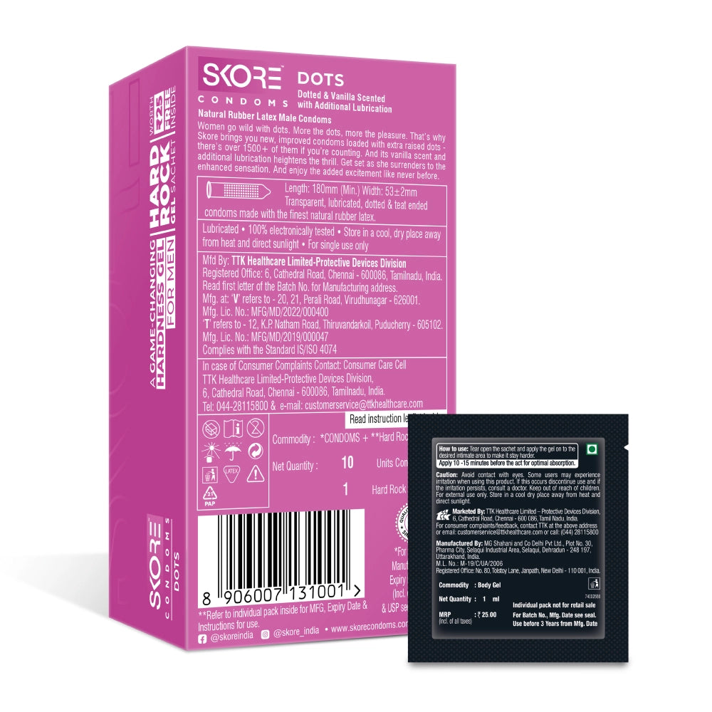 Skore Dots/Dotted Condoms