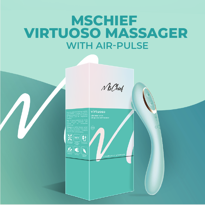 Mschief Virtuoso-Vibrator with Air-pulse Stimulator
