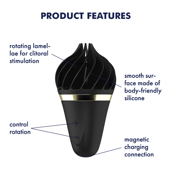 Satisfyer sweet spot treat spinator Black Features