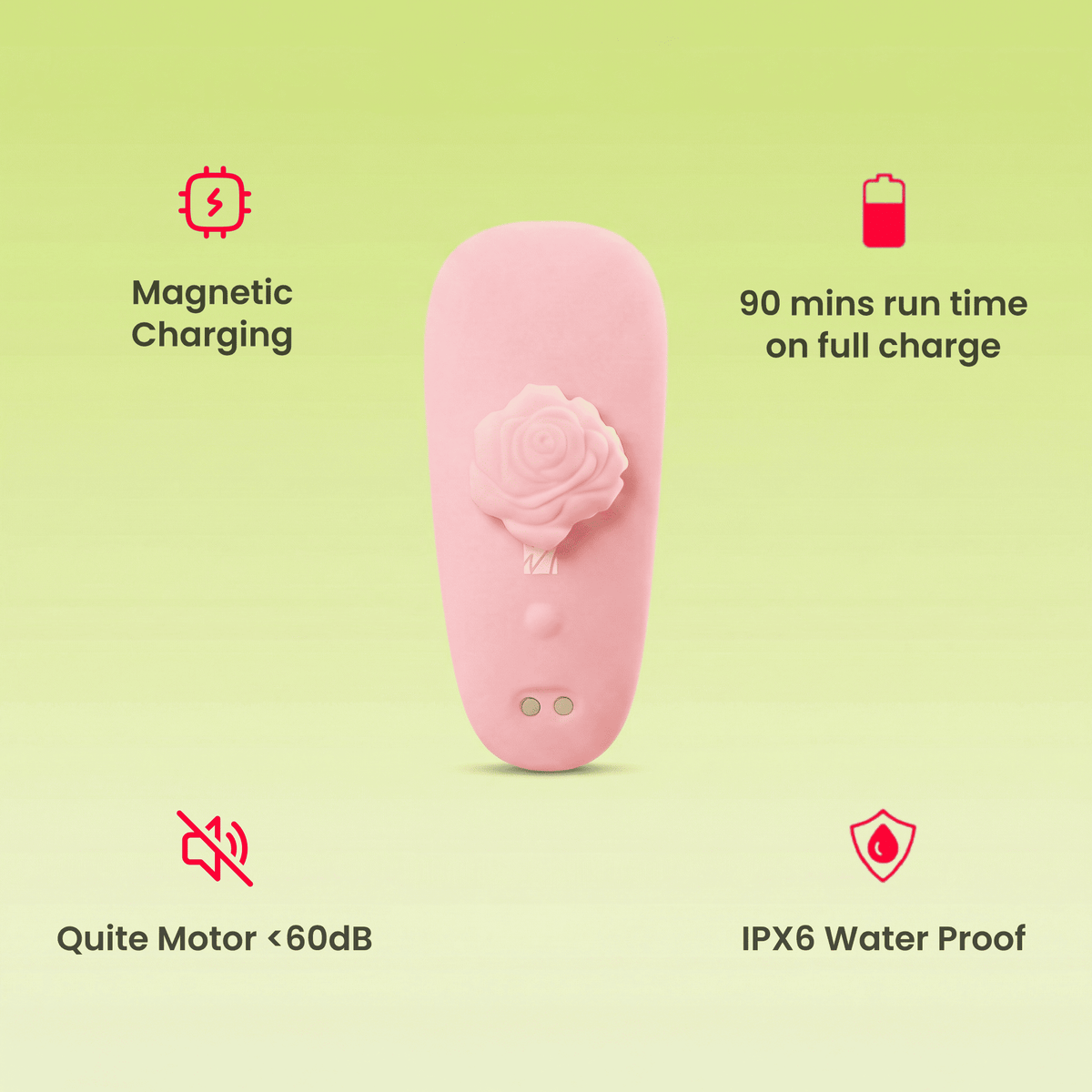 MsChief Anywear vibrator with magnetic charging, 90-min runtime, quiet motor and IPX6 waterproof MsChief Anywear vibrator with magnetic charging, 90-min runtime, quiet motor and IPX6 waterproof