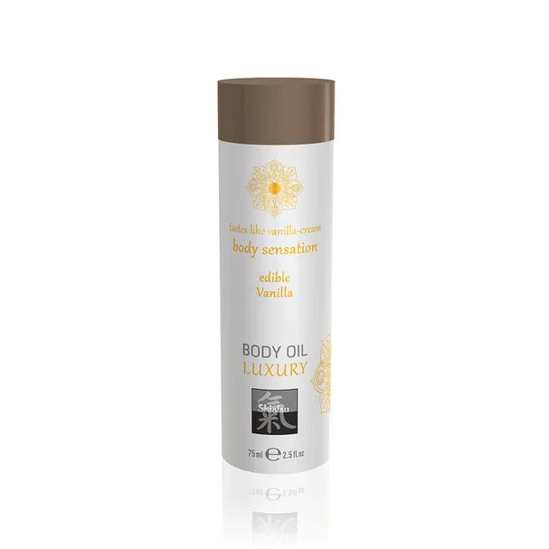 Shiatsu Luxury Edible Body Oil (Vanilla) – 75 ml Shiatsu Luxury Edible Body Oil (Vanilla) – 75 ml