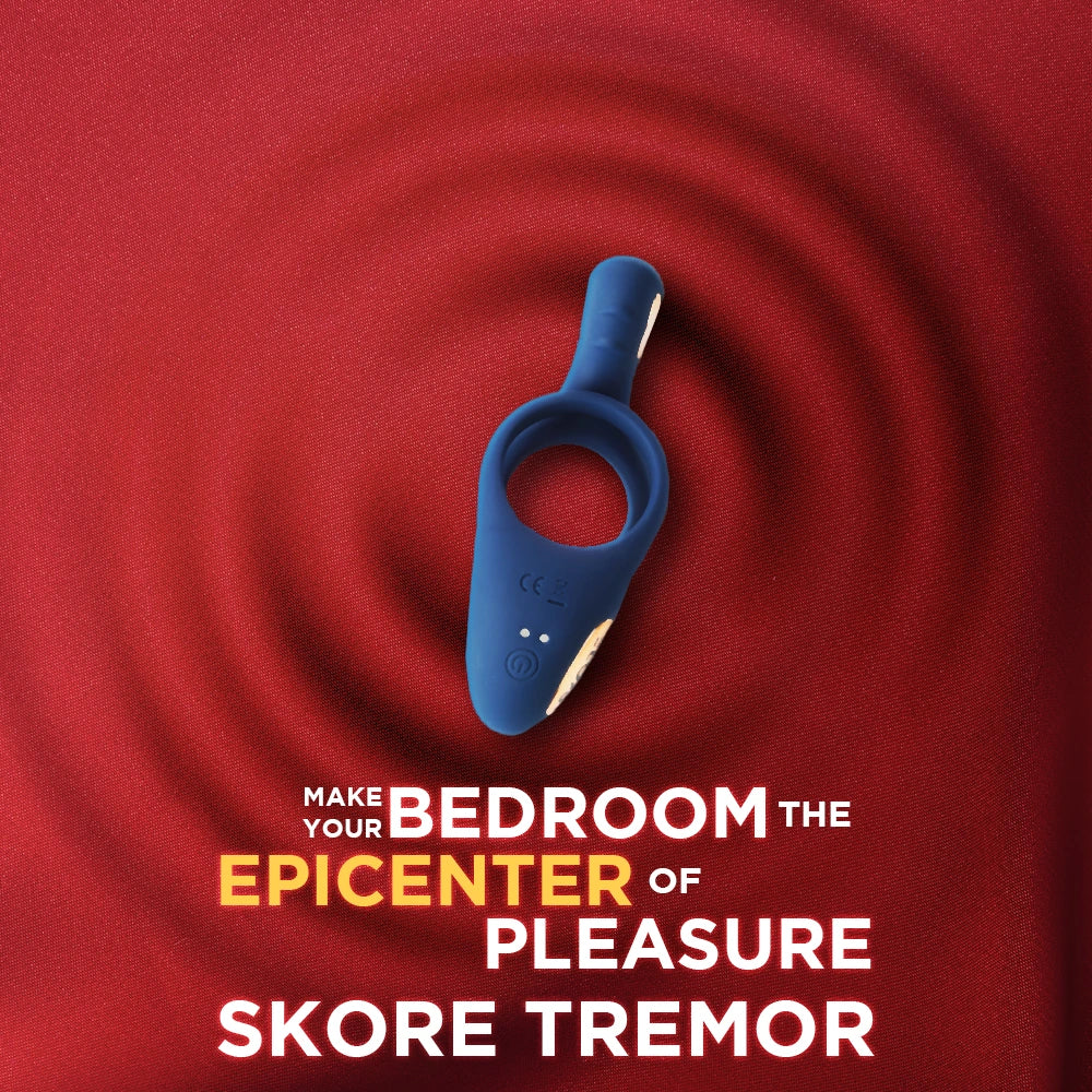 Skore TREMOR Dual Motor Vibrating Ring with Ball Strap