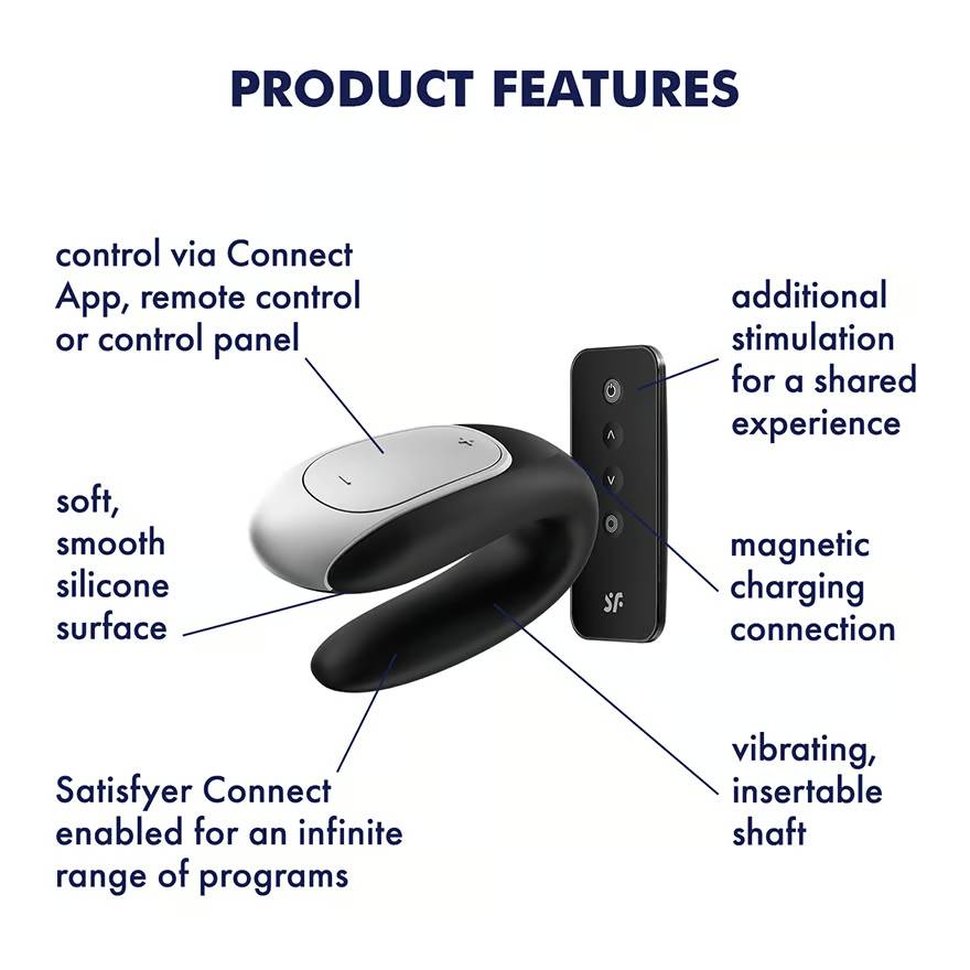 Satisfyer app enabled vibrator for couples Features