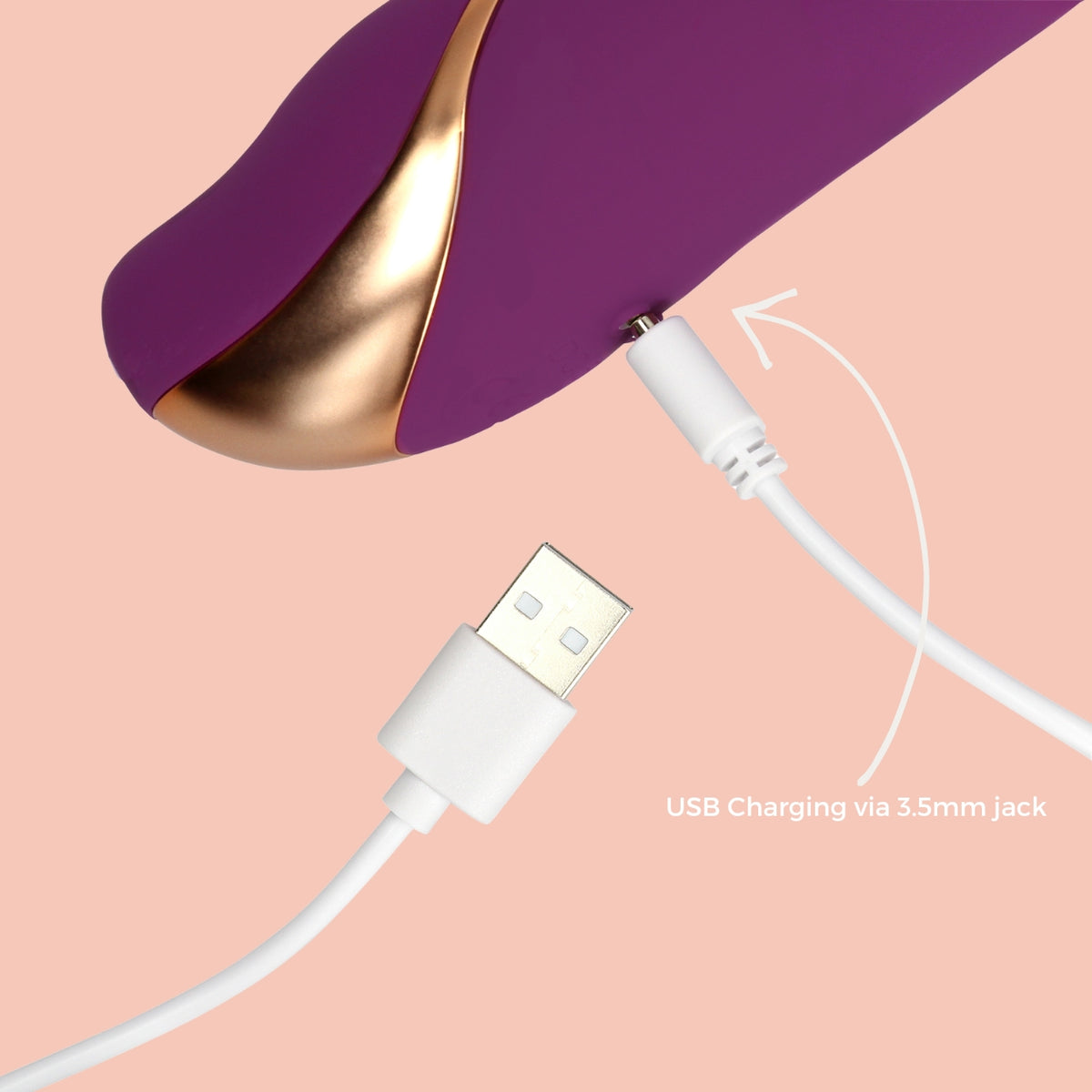 Rabbit Vibrator with 3 Up-and-Down Moving Rings