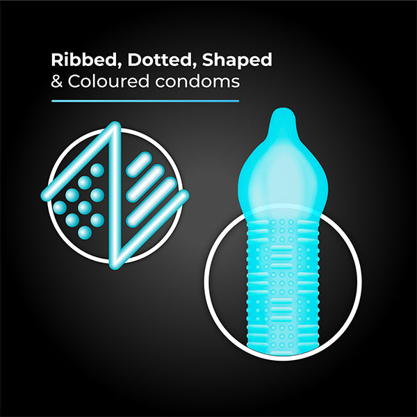 Skore Zigzag Condom is dotted & ribbed condom