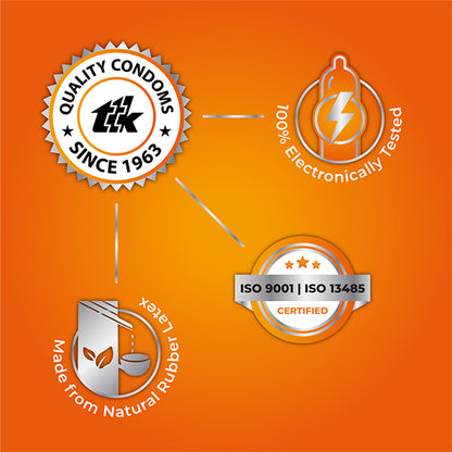 Skore orange ISO Certified Condom