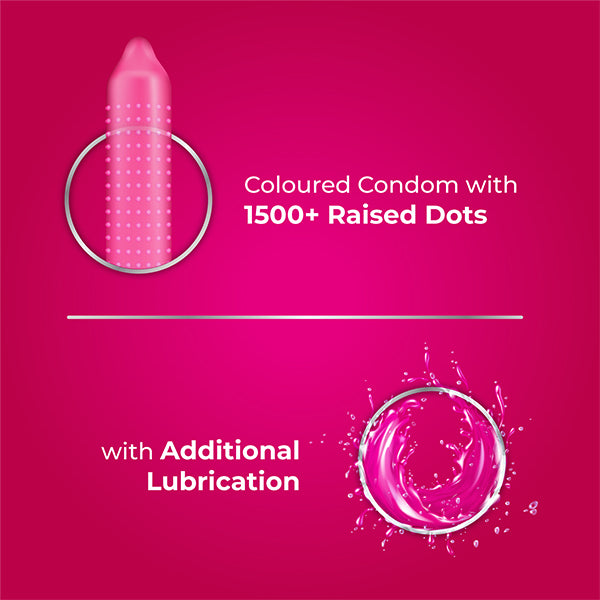 Strawberry Coloured Condoms