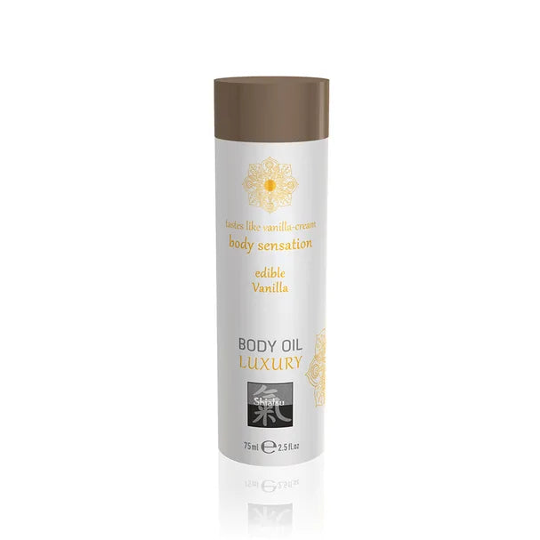 Shiatsu Luxury Edible Body Oil (Vanilla) – 75 ml
