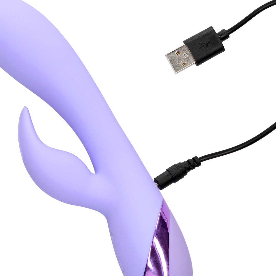 Loveline shots smooth silicon rabbit vibrator for her