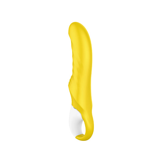Satisfyer yummy sunshine yellow vibrator Side View