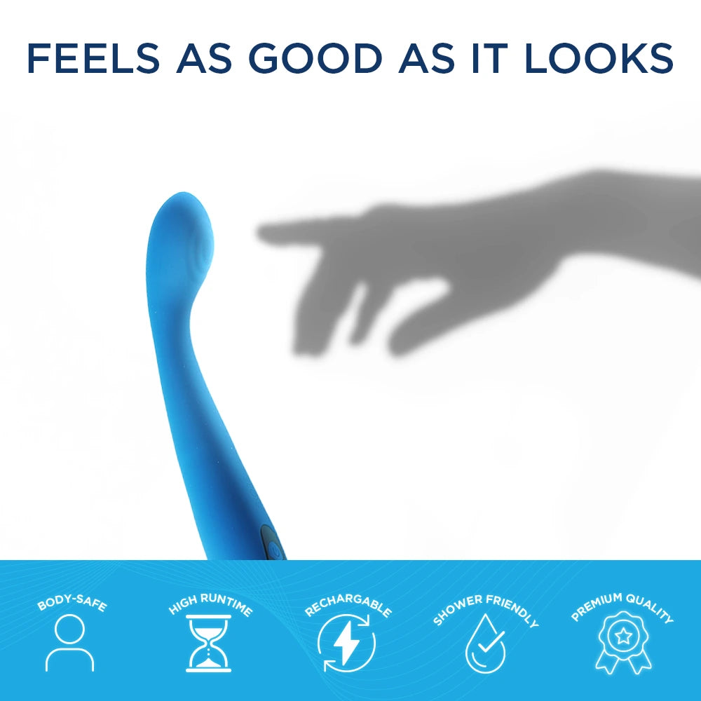 Skore VibHer body-safe rechargeable shower-friendly G-spot vibrator with high runtime and premium quality